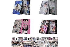 XTOUT@FVJ 4Pack/219Pcs Stray Kids Photocards Lomo Cards Kpop Merchandise Album Photo for Fans Party Decorations Collection