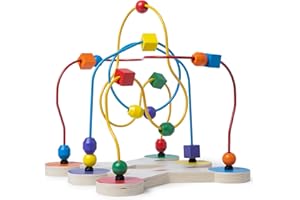 Melissa & Doug Classic Bead Maze - Wooden Educational ToyWooden Bead Maze Toy for Toddlers Ages 3+