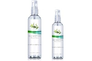 THREE DROPS OF LIFE New Eucalyptus Oil Shower Spray, Highest Mixture Essential Oil Spray for Showers, Steam Rooms and Sauna | Two Pack for Home and Travel (Eucalyptus, 4oz/8oz)