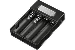 Portable Charging Power Shell for Phone Fast Charging Chargers Pack Shell with Light & Indicators 18650 Battery Box Case Powe