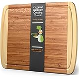 Extra Large Bamboo Cutting Board - XL Wood Cutting Board - 18 x 12.5" - Chopping Board for Meat and Vegetables - Extra Large 