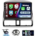 Leadfan Car Stereo Radio for Honda CRV 2002-2006 with Wireless Apple CarPlay Android Auto, 9" IPS Touch Screen Support WiFi GPS Navigation/Bluetooth 5.1/Mirror Link/FM/Back-up Camera+SWC/Split Screen