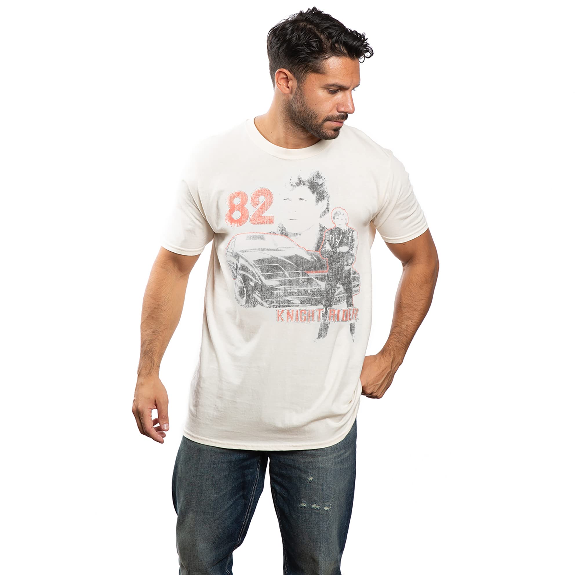 Knight Rider Men's 82 T-Shirt, Natural, Medium