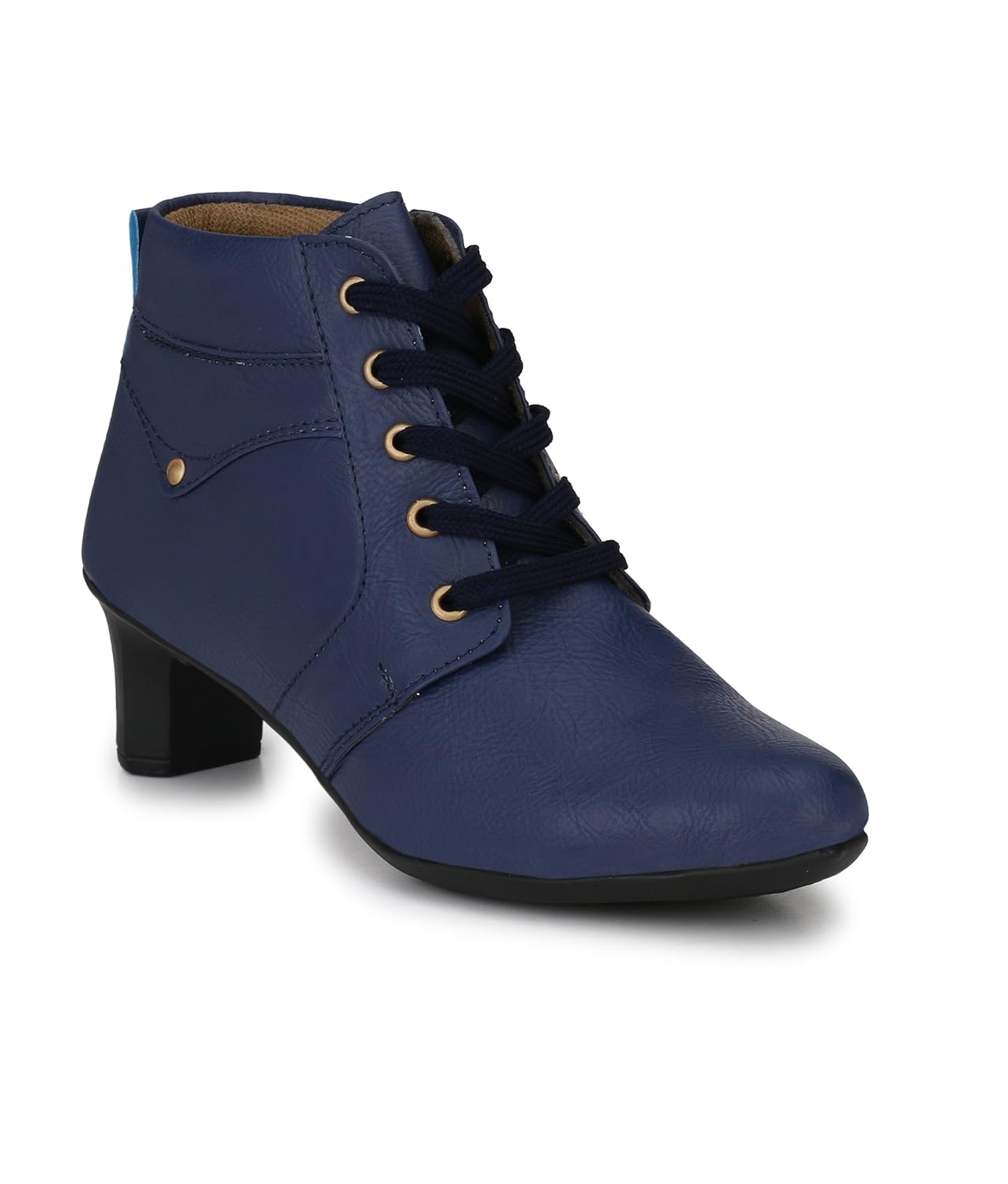 neso women's elegant point blue shearling boots