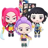 Kpop Demon Hunters Refrigerator Magnet 3 Pack - Bundle with 3D Mira, Rumi, Zoey Magnets for Fridge, Whiteboard, Locker, Classsroom, Kitchen, More Plus Stickers | Huntrix Magnetic Decor