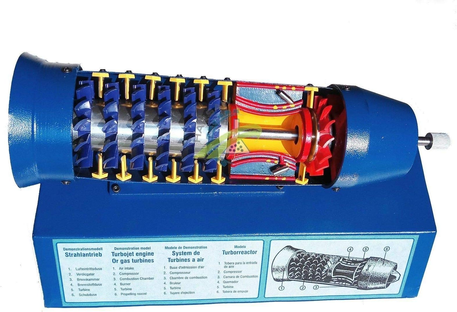 Yantra Turbojet Engine Gas Turbine Rotary Engine Cut Section Demonstration Model