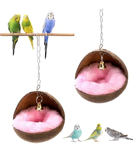 Volière,Nid D'oiseau En Velours, Maison Chaude D'hiver, Hamac, Abri