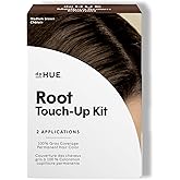 dpHUE Root Touch-Up Kit, Medium Brown - Permanent Hair Color for Gray Coverage - Includes Two Applications - Paraben, SLS & SLES Sulfate Free - Leaping Bunny Certified
