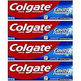 Colgate Cavity Protection Toothpaste, Creat Regular Flavor, Travel Size 1 oz (28g) - Pack of 4