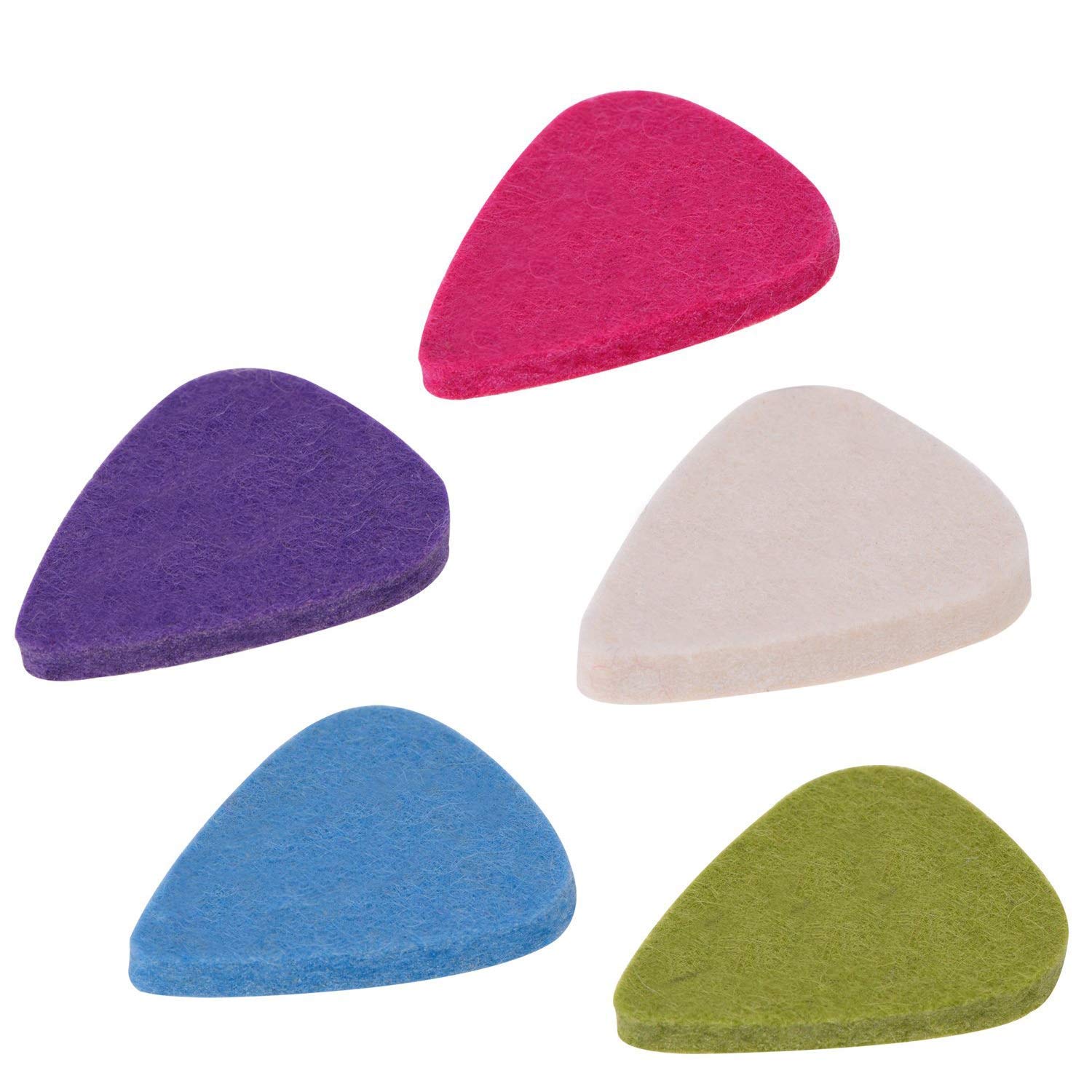 Trimming Shop Guitar Picks Electric Acoustic Bass Guitar Felt Plectrums Ukelele Instruments Medium/Heavy Gauges Jazz Play, 3mm Thick, 10pcs, Assorted Colours