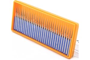 ILOVETOOL Diamond Grinding Head Abrasive Bits NEEDLE SHARP 1.8 2mm Rotary Burrs Coated Grit 150 for Dremel Tools Accessories 26# Shank 2.35mm Pack of 30Pcs