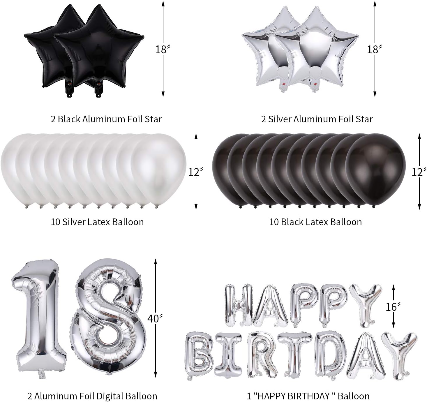 Ulikey 18 Ans Anniversaire Decorations Noir Et Or 18eme Anniversaire Banniere De Ballon De Decorations Joyeux Anniversaire Dores Pour Fete D Anniversaire De 18 Ans Argente Amazon Fr Jeux Et Jouets Ulikey 18 Ans Anniversaire Decorations Noir Et Or 18eme Anniversaire Banniere De Ballon De Decorations Joyeux Anniversaire Dores Pour Fete D Anniversaire De 18 Ans Argente Amazon Fr Jeux Et Jouets