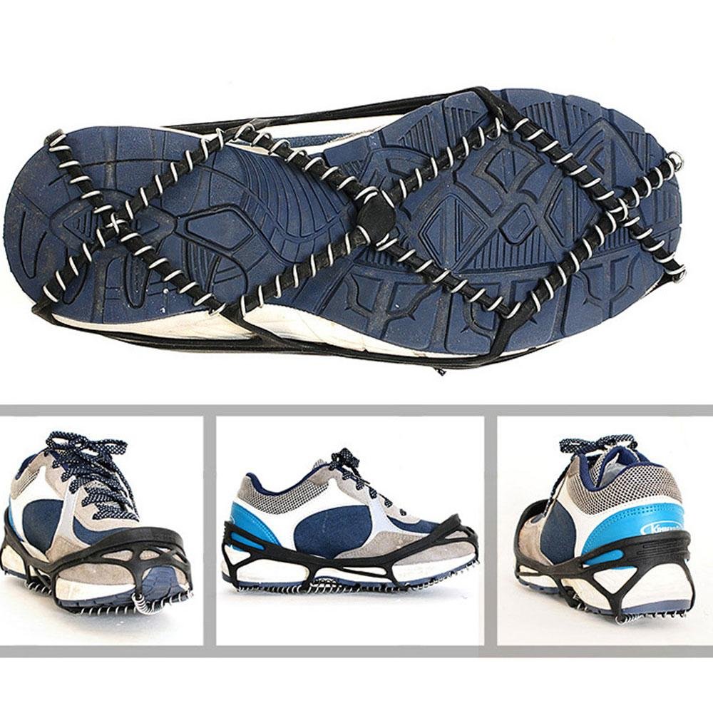 Pawaca Universal AntiSlip Shoes Ice Gripper, 1 Pair Snow Walk Traction