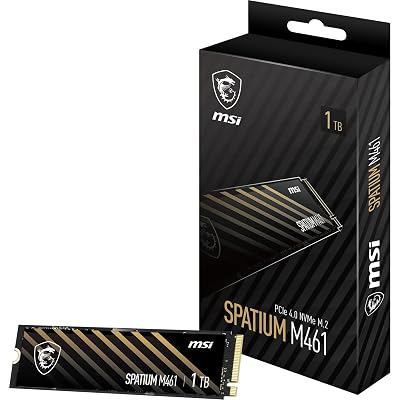 MSI SPATIUM M461 PCIe 4.0 NVMe M.2 1TB SSD