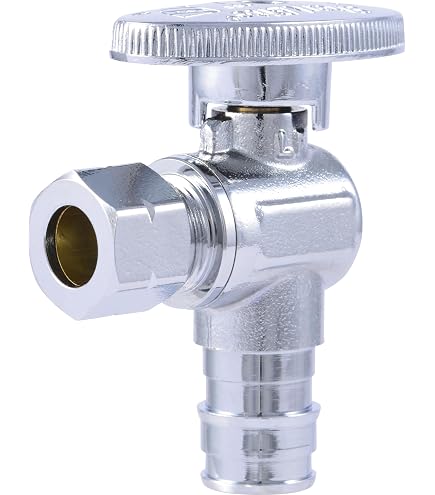XFITTING 1/2 PEX A X 1/4 OD Compression Angle Valve – F1960 Expansion, 1 Piece