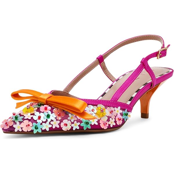 Sandali Con Tacco Betsey Johnson Garnet - Donna Con Fiocco E Perle