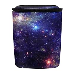 Renewold Car Trash Can with Zipper Lid, Galaxy