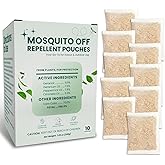 Mosquito Repellent Outdoor Patio Mosquito Repellent Pouches with Essential Oils – Long-Lasting Plant-Based Formula Bug Repell