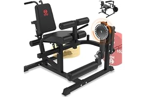 HVO Leg Extension and Curl Machine - Leg Extension Machines for Home Gym Leg Hamstring Workout Seated Plate Loaded Machine