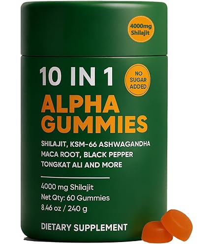 Amazon.com: WSJAWH Alpha Gummies 10 in 1 for Men | 4000mg