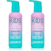 Eco Chic KIDs Leave-In Conditioning & Styling Elixir - Kids Leave In Conditioner, Leave In Conditioner For Kids, For Smooth Delicate Hair Types, Salon Quality, Vegan - 4.5 Fl Oz (Pack of 2)