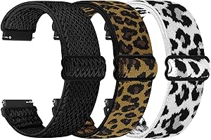 TumpCez Quick Release Watch Band - Choice of Width -18mm 19mm 20mm 22mm 24mm Watch Bands, Solo Loop Adjustable Elastic Nylon Watch Straps Replacement Wristband for Men Women