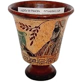 Pythagorean (Greedy) Cup 11 cm - Pythagoras Design - Handmade Greek Ceramic
