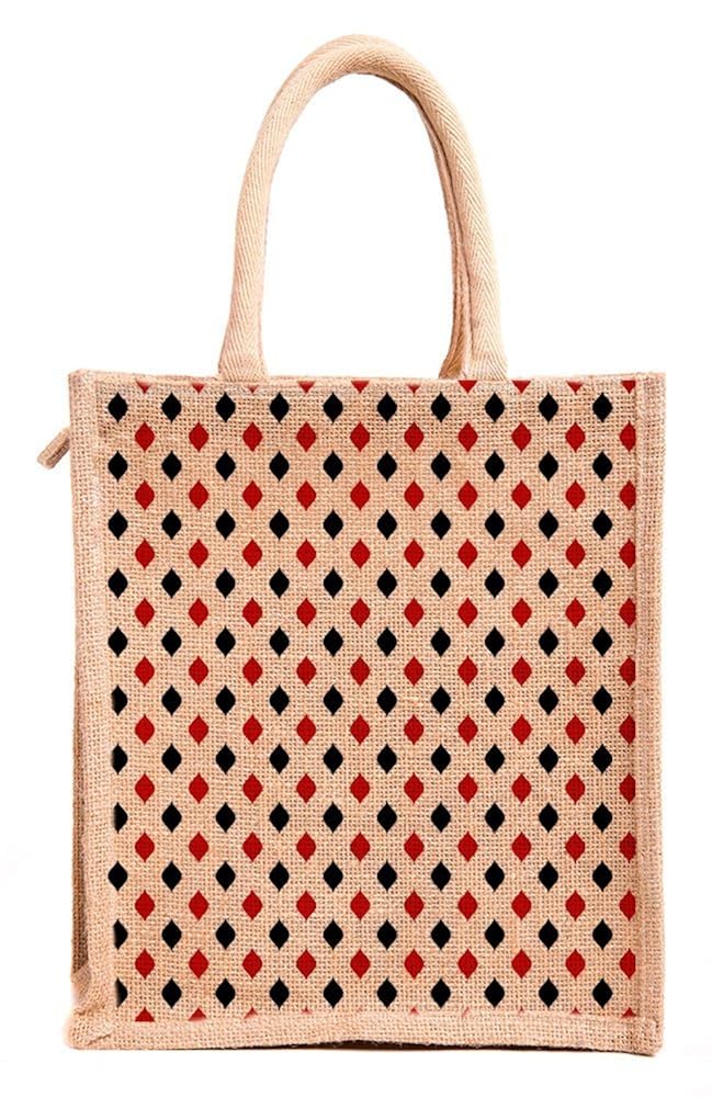 h&b unisex jute beige multipurpose tote bag