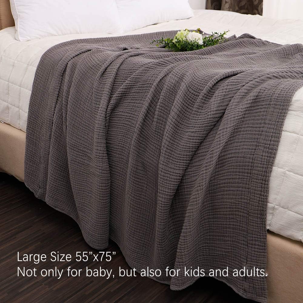 cotton muslin blankets for adults