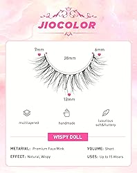 Lashes Natural Look, Wispy Eyelashes, Jiocolor