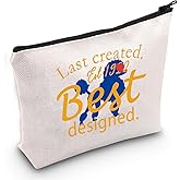 JXGZSO Sorority Makeup Bag Gift Last Created Est Yellow and Blue Gift (Last Created B)