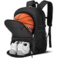OCKLILY Basketball Backpack Basketball Equipment Bag with Ball and Shoe Compartment, Soccer Backpack Volleyball Backpacks
