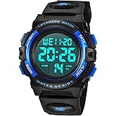 BEN NEVIS Boys Watch, Kids Digital Watch for 5-15 Year Sport Outdoor Multifunction Chronograph 50M Waterproof Alarm Calendar, Kids Watch with Colorful Backlight