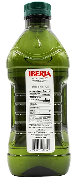 IBERIA SUNFLOWER AND GRAPE SEED OIL BLEND, 51 OUNCE