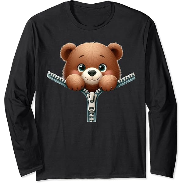 Amazon.com: Cute Valentine's Day Teddy Bear Shirt, Zipper Animal