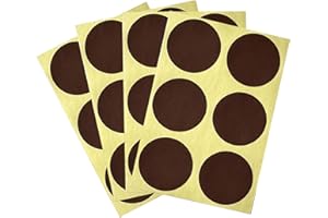 JHZABPO Self-Adhesive Match Striker Paper | 1 Inch Circle Reddish Brown Striker 24pcs | Convenient and Easy-to-Use Match Striker Sticker for Safety Matches (Reddish Brown)