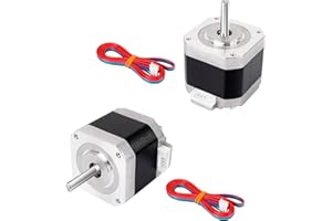 POJECITY Nema17 Stepper Motor Bipolar 42 Motor 4-Lead Wire with 1m Cable (40mm, 2Packs)