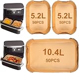YQL 150Pcs Air Fryer Liners for Ninja Foodi/COSORI/Duronic 10L 150pcs