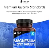 NEW LEAF Magnesium Supplements 516mg - 120 Tablets for Muscle & Bone Health view 5