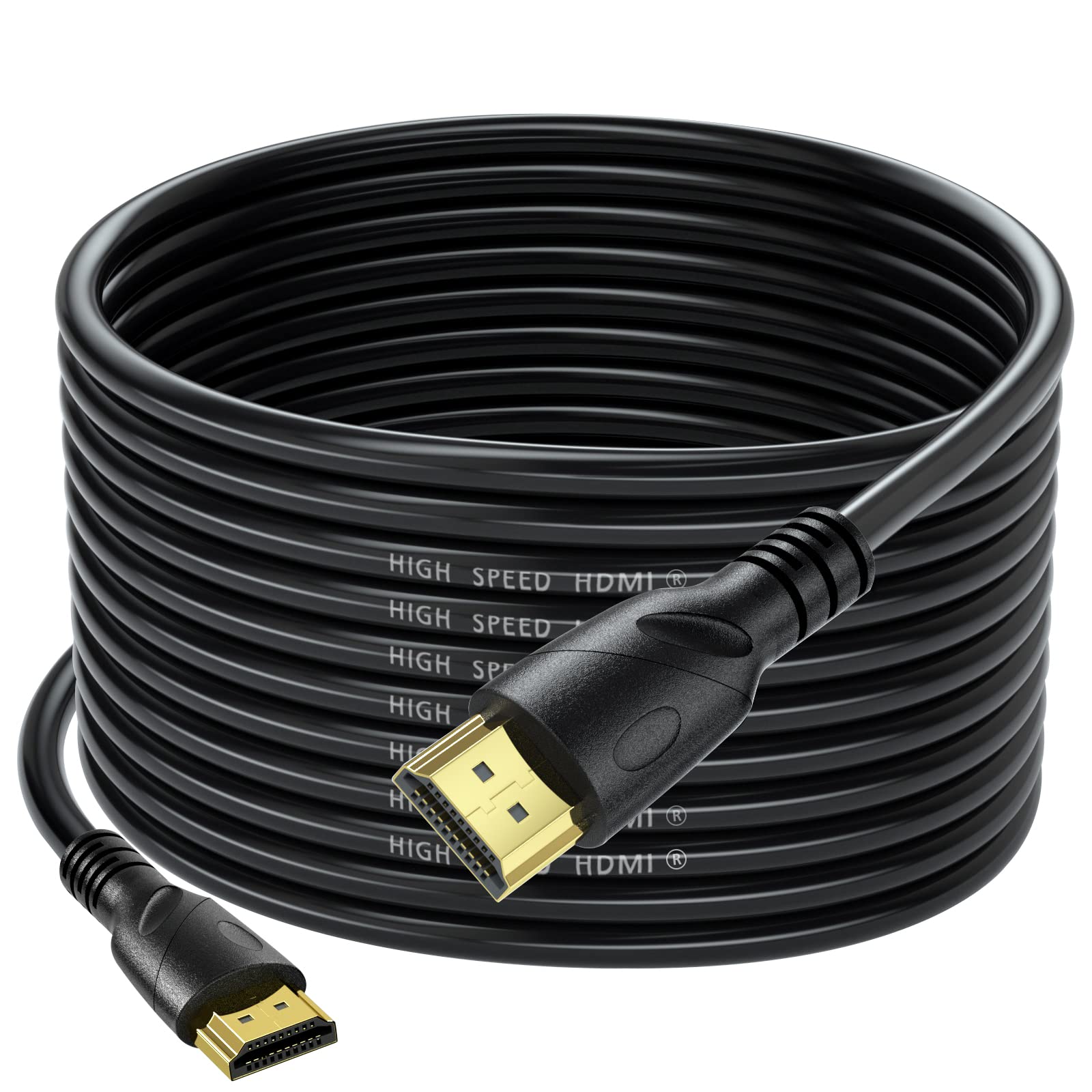 Photo 1 of Jorenca 4K HDMI Cable 30ft Ultra High Speed HDMI 2.0 Cables 4K@60Hz 18gbps, Gold Plated Connector,Ethernet Audio Video Return,Compatible for 1080p 3D HDTV PC Xbox Arc Laptop PS3/4/5/9 etc