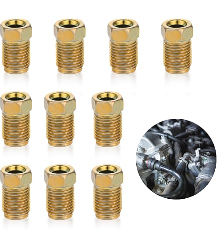 M10 45 Degree Stainless Steel Banjo Fitting For AN-3 (3mm) Brake/ Fuel Lines + Back Nut & Olive