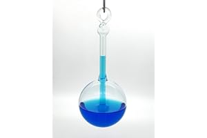 GLASSIC GIFTS Hanging Goethe Weather Ball Barometer Glass Ornament