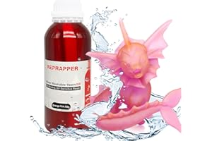 RepRapper Dual Color Water Washable 3D Printer Resin, 405nm Fast UV-Curing Color Change 3D Printing Resin Photopolymer Sensitive Resin for LCD Printer, Pinkish Orange 500g
