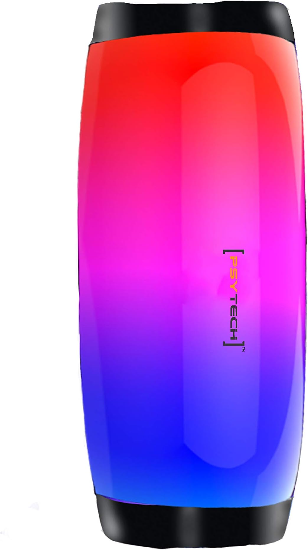 PSYTECH Trip Loudspeaker Bluetooth Wireless Speakers Flash Light Subwoofers Handsfree Mini Call Profile Stereo Support TF USB Card in Hi-Fi Loud (Black)
