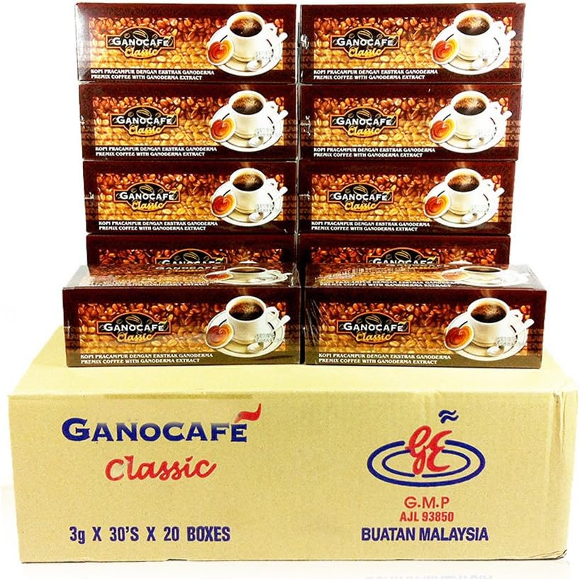 30 BOXES Gano Excel Café Classic Black Coffee + FREE 1 SACHET Organo Gold Black Coffee + FREE USA EXPRESS SHIPPING 3 DAYS (BONUS FREE GIFT IVY Key Ring or IVY FaceWash Sachet or IVY Pocket Tissue)