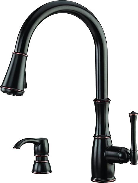 Pfister Gt529wh1y Wheaton Single Handle Pull Down Kitchen Faucet