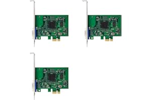 Mucacat 3X ST425 PCIe X1 AST2400 2K VGA Graphics Card 1920 X1200 32bpp@60Hz for Win10/Win 11 32/64 PCIE Expansion Card Adapte