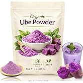 Organic Ube Powder,Purple Sweet Potato Powder, Natural Food Coloring for Baking,Smoothies & Desserts,Vegan,Gluten Free, Non-G