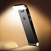Book Lights,1500mAh Rechargeable Reading Light in Bed, 3 color Adjustable Reading Lights, 3 Brightness dimming Portable Bookmark Night Lamp, Built-in Battery Book Light, Best gift for Book lovers