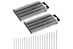Jeffdad 0.3-1.6 mm Micro Drill Bit Set, Hss Twist Drill Bit Mini Drill Bits Fully Ground High-Speed Steel Micro Drill Bit for Plastic Wood Soft Metal (40)